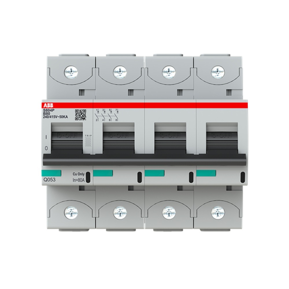 ABB Hochleistungs Sicherungsautomat 2CCG001223R0001 Typ S804P-B80
