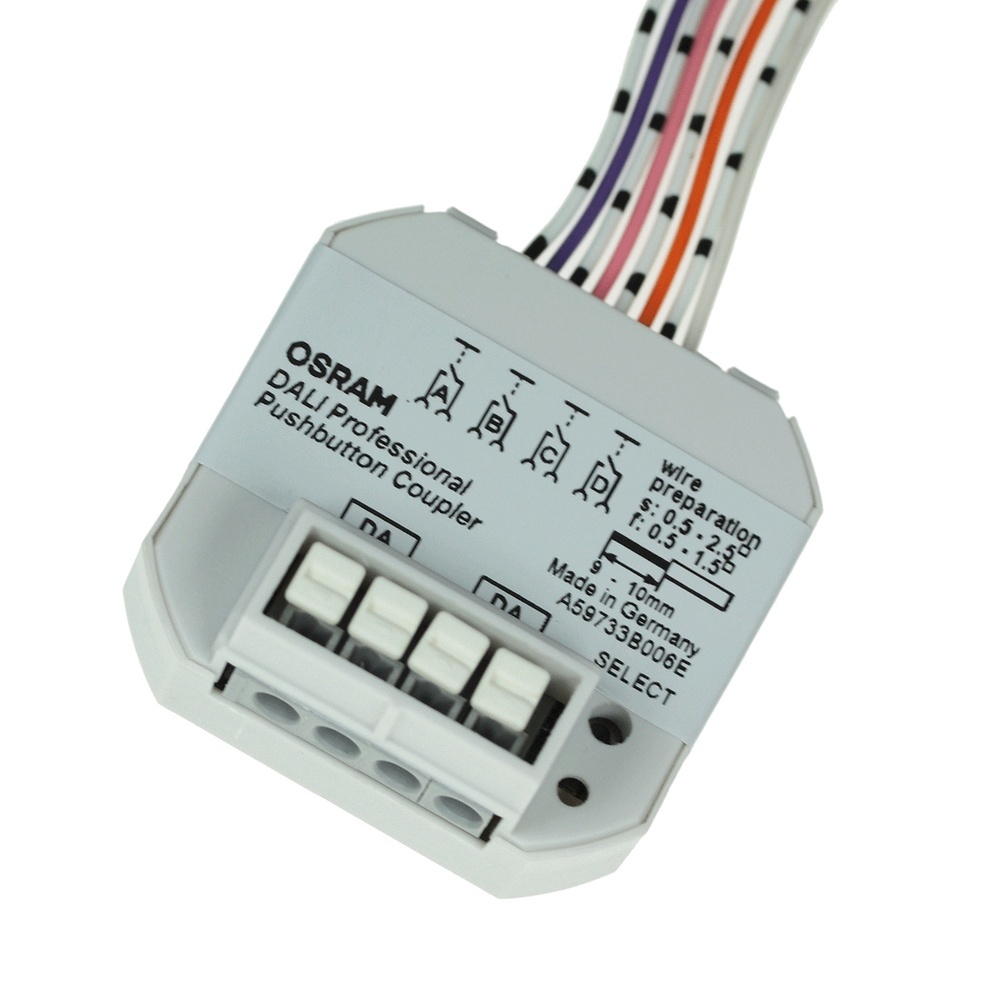 Ledvance Osram Lichtregelsystemkomponente 087575 Typ DALI-COUPLER-PUSHB-G2-60X1 Ledvance Osram Lichtregelsystemkomponente 087575 Typ DALI-COUPLER-PUSHB-G2-60X1