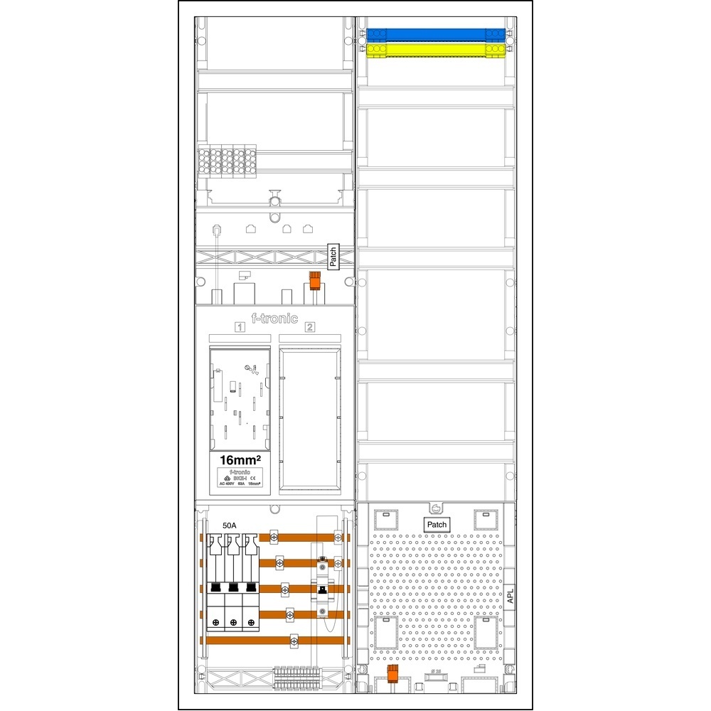 f-tronic Komplettschrank 7195213 Typ EHZ721APZ50B6-16