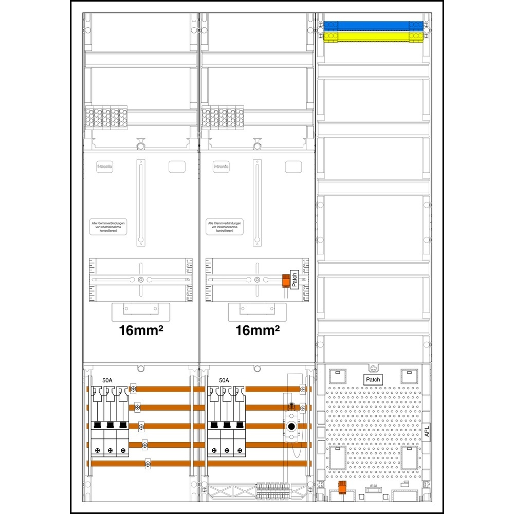 f-tronic Komplettschrank 7190604 Typ 3HZ732APZ50D01-16