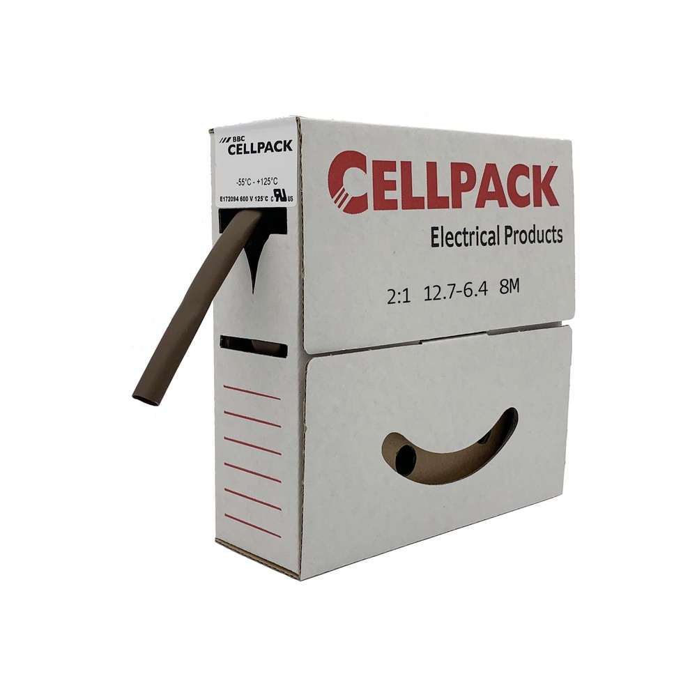 Cellpack Warmschrumpfschlauch 144450 Typ SB/12.7-6.4/BN/8m