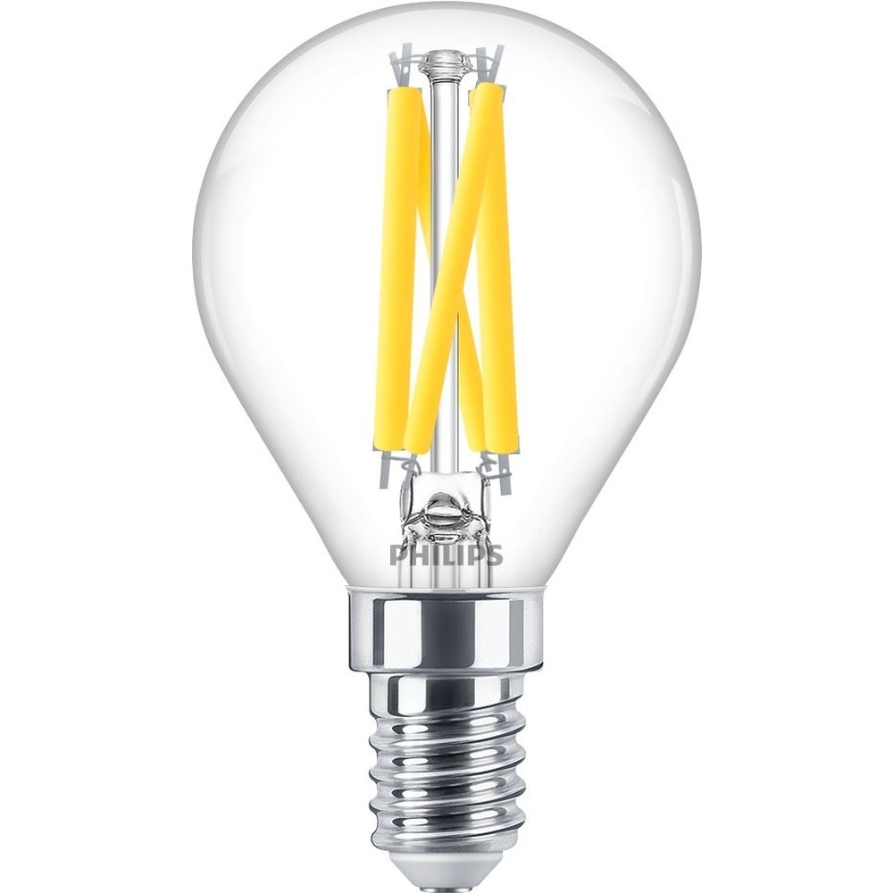 Signify Philips LED Lampe 44951000 Typ MAS LEDLusterDT3.4-40W E14 927 P45CL G