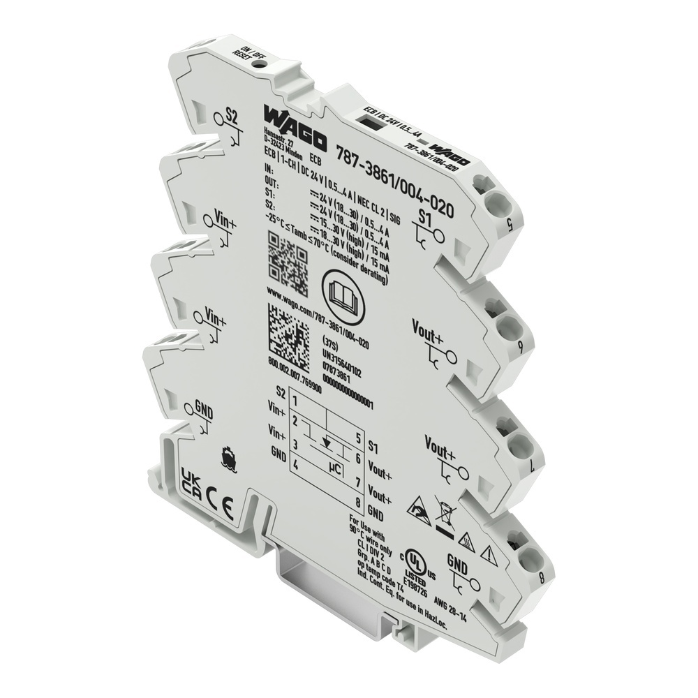 Wago Elektronischer Schutzschalter 787-3861/004-020 Wago Elektronischer Schutzschalter 787-3861/004-020