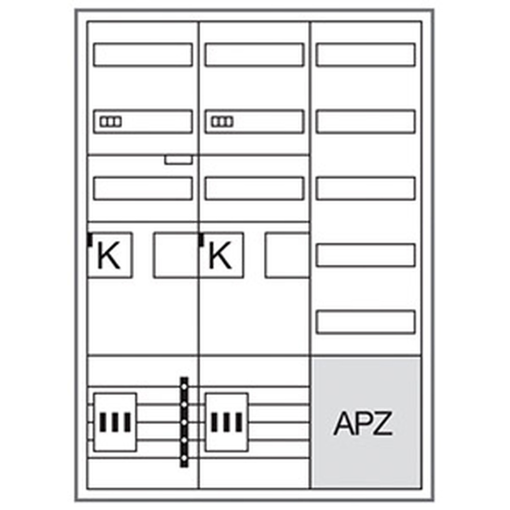 Hager Komplettschrank ZB33SEQ25A Hager Komplettschrank ZB33SEQ25A
