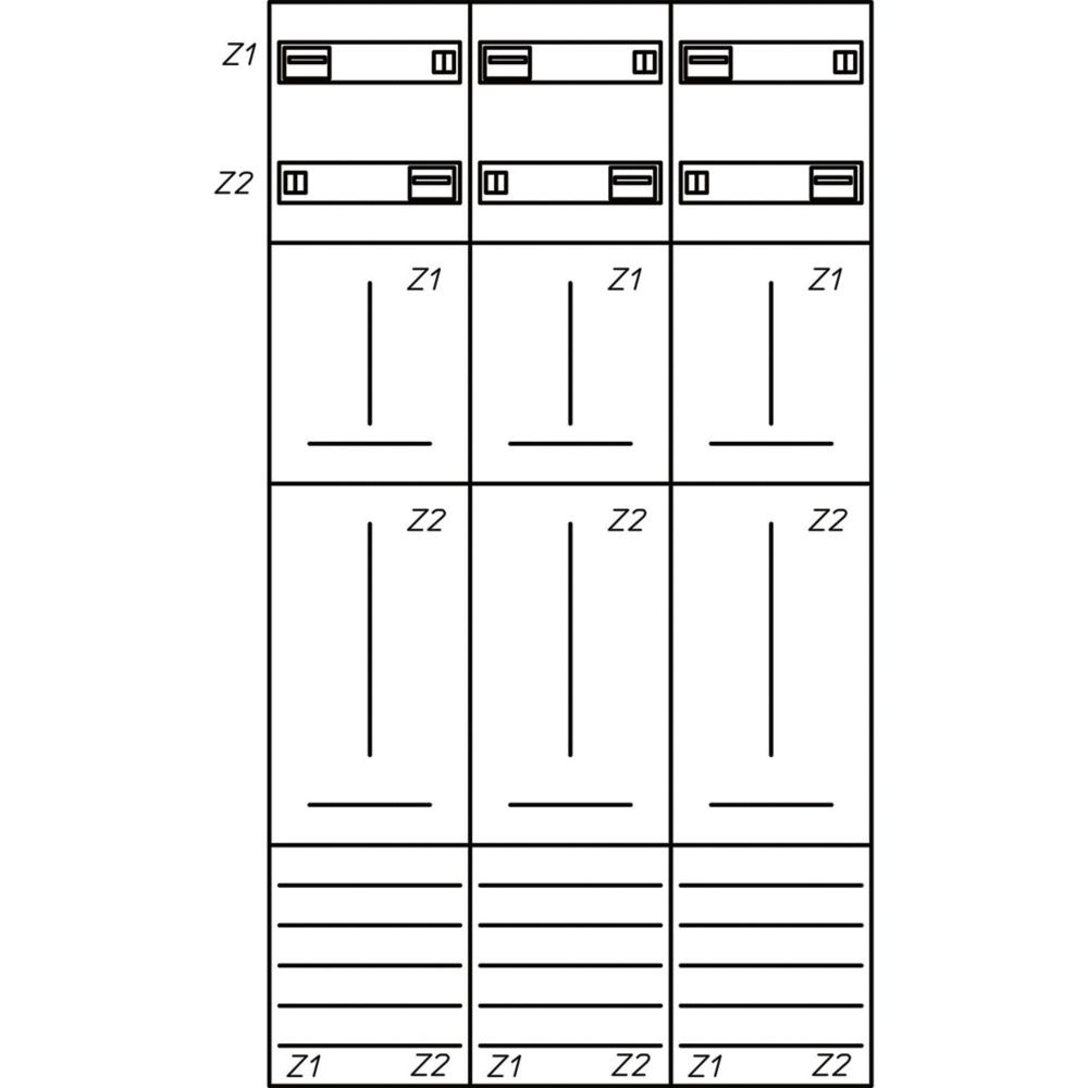 Eaton Zählerfeld 229182 Typ ZSD-Z39A0576