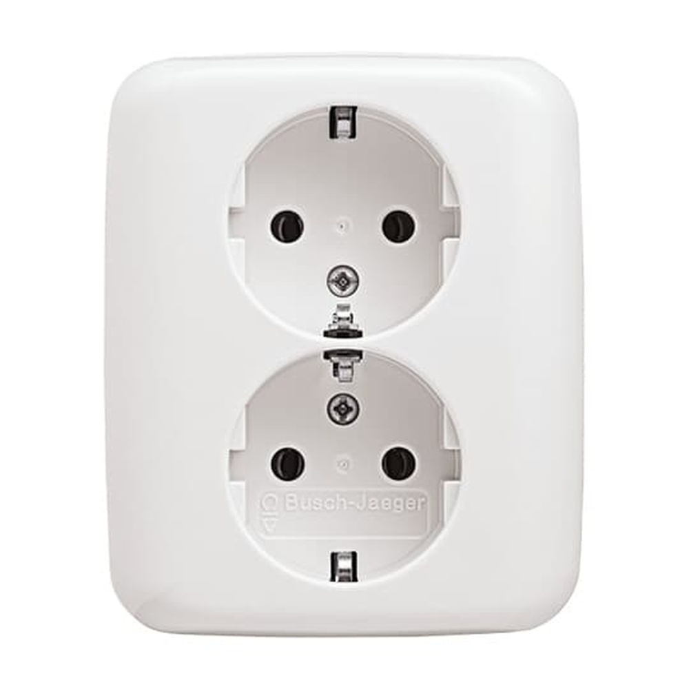 Busch-Jaeger Schuko Doppelsteckdose 202 EUJ-214 Nr. 2TKA00003896
