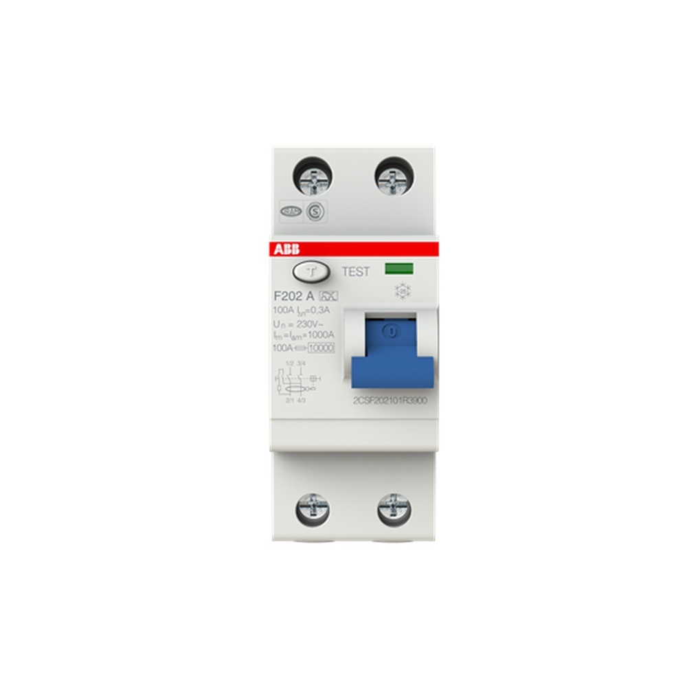ABB Fehlerstrom Schutzschalter 2CSF202101R3900 Typ F202A-100/0,3