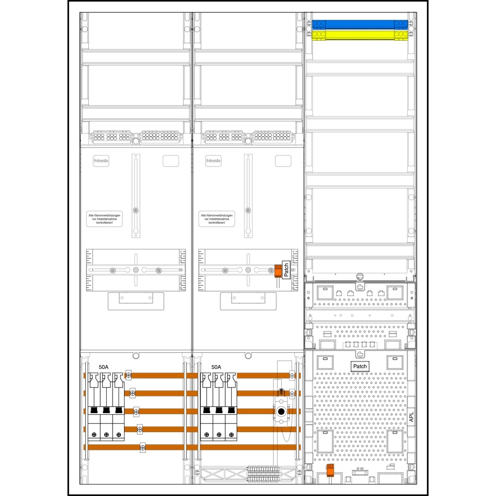 f-tronic Sammelschienenklemmen 7190470 Typ 3HZ732APZRFZ50D01