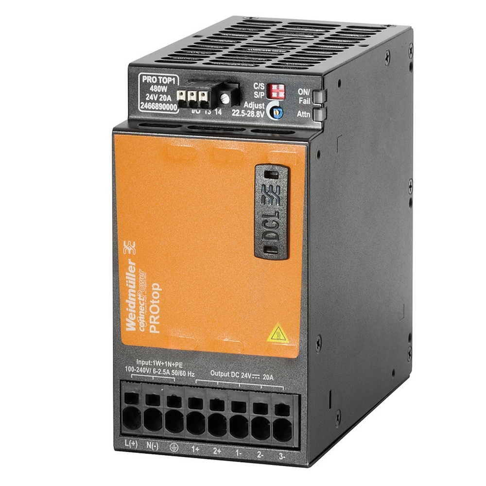 Weidmüller Gleichstromversorgung 2466890000 Typ PRO TOP1 480W 24V 20A