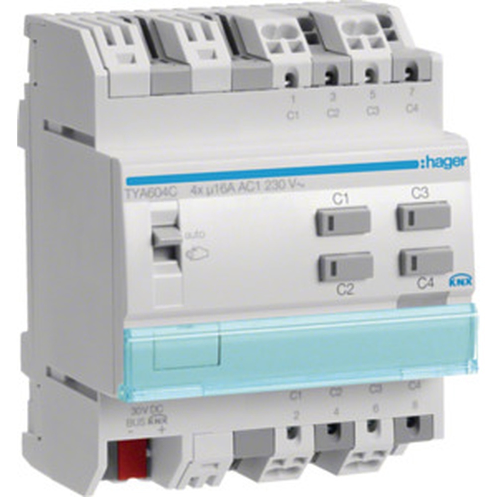 Hager Schalt-/Jalousieausgang KNX TYA604C