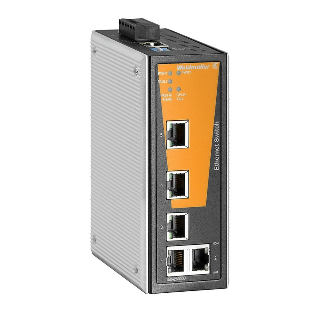 Weidmüller Netzwerk Switch 1504280000 Typ IE-SW-VL05M-5TX