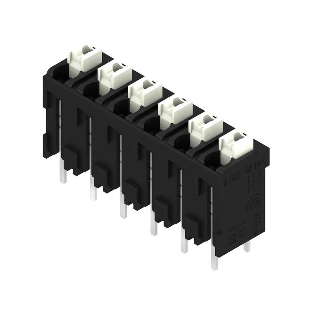 Weidmüller Leiterplattenklemme 2599720000 Typ LSF-SMT 5.08/06/180 3.5SN BK TU PRT
