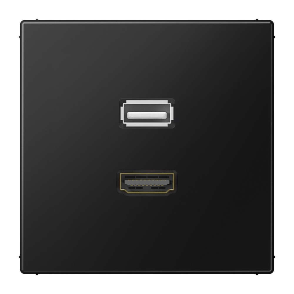 Jung Multimedia Anschlusssystem HDMI/USB 2.0 MALS1163SWM