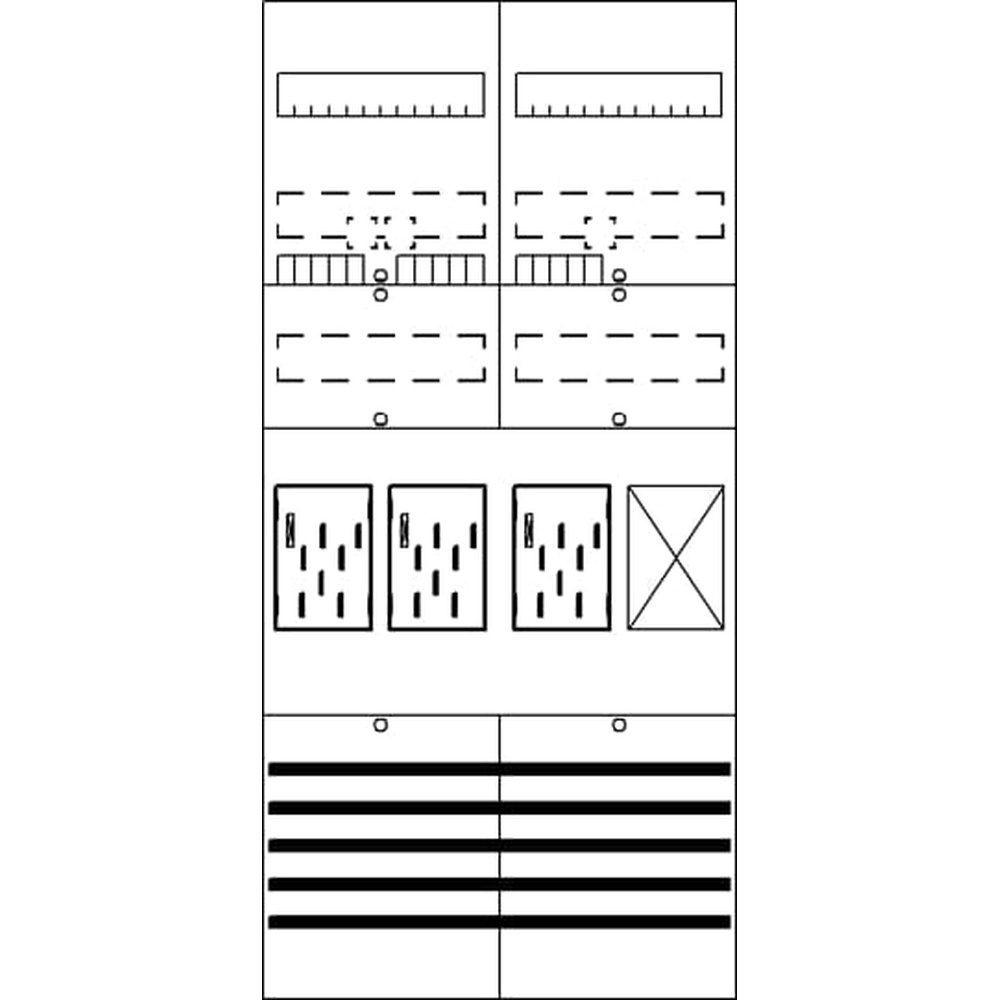 Striebel & John Zählerkomplettfeld 2CPX054077R9999 Typ BF27B31