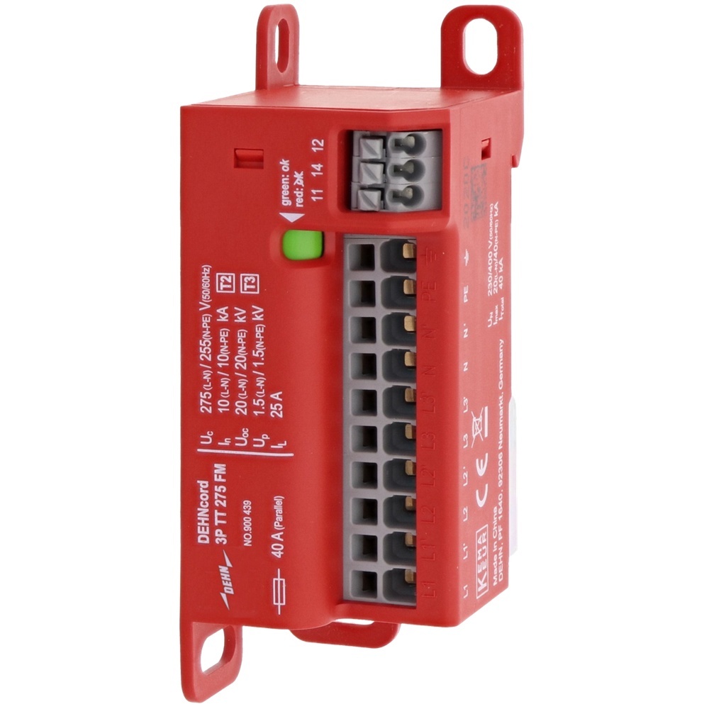Dehn + Söhne Überspannungsableiter 900439 Typ DCOR 3P TT 275 FM