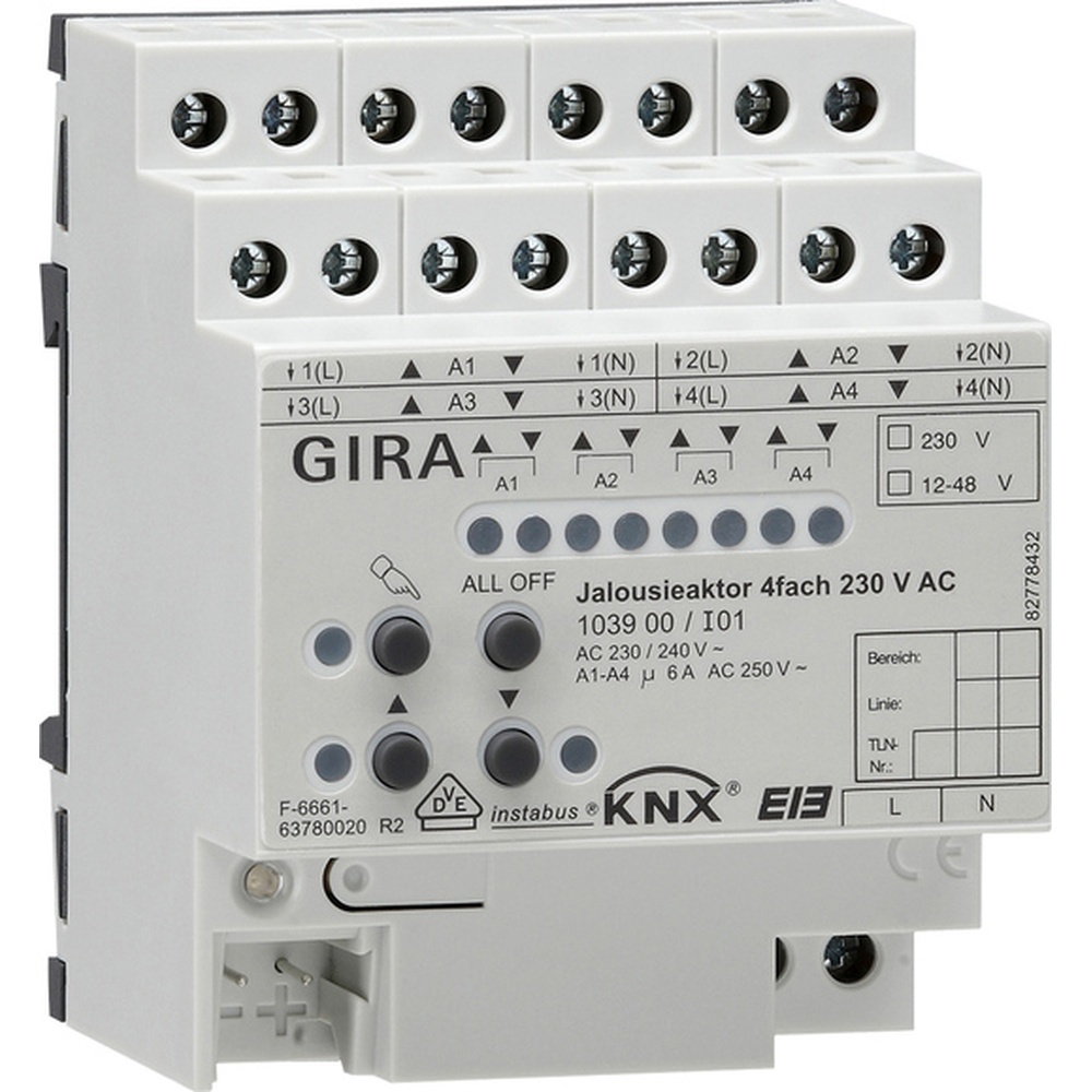 Gira Jalousieaktor 4fach 103900