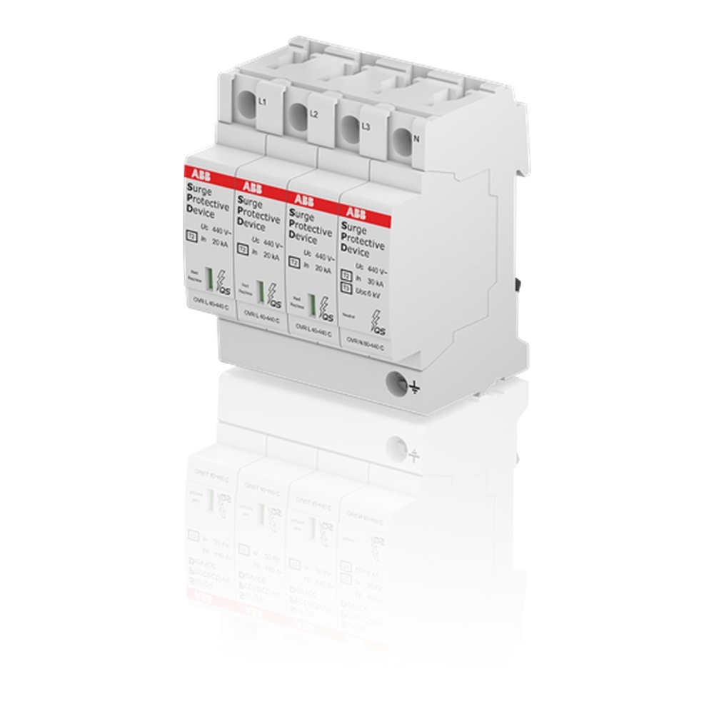ABB Überspannungsableiter für Energietechnik Stromversorgung 2CTB803973R1400 Typ OVR T2 3N 40-440 P