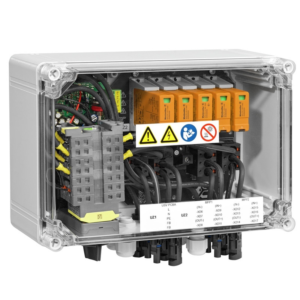Weidmüller Generatoranschlusskasten 8000114374 Typ PVC DC 2I 1O 2MPP RD SPD1R WM4 11