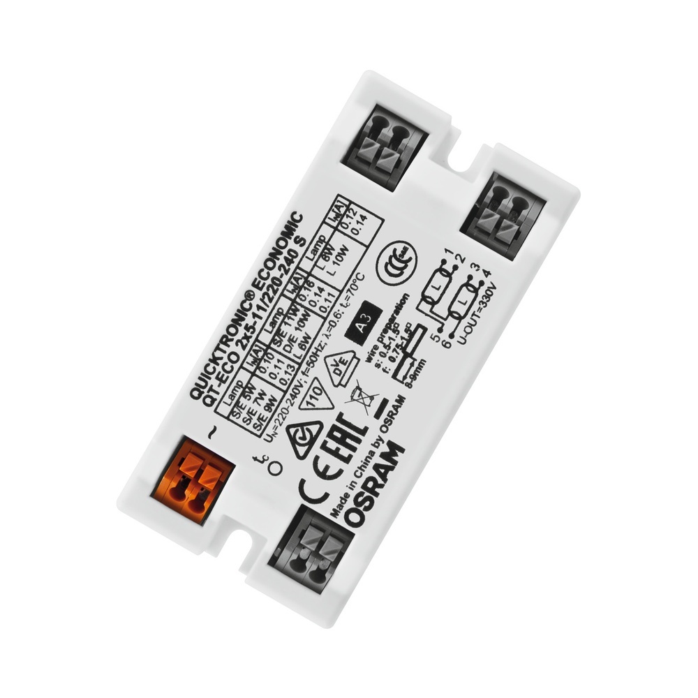 Ledvance Osram Vorschaltgerät 821504 Typ QT-ECO-2X5-11/220-240-S-UNV1