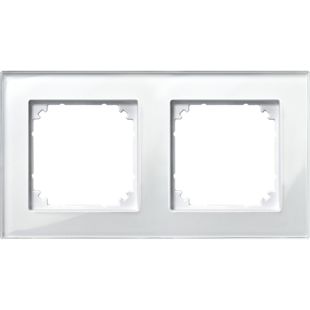 Merten Echtglasrahmen 2fach 489219