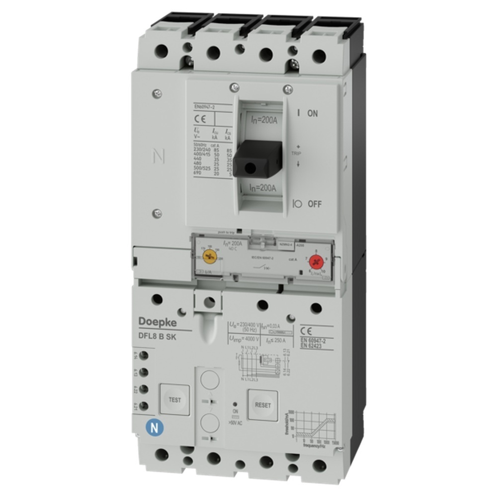 Doepke FI/Leistungsschalter 09204784 Typ DFL8 200-4/0,03-B SK