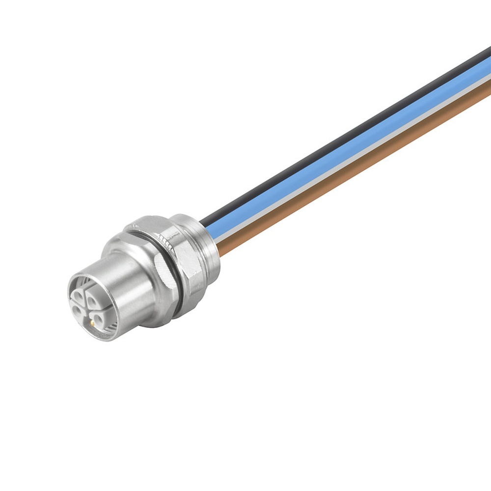 Weidmüller Rundsteckverbinder 2530800000 Typ SAIE-M12BL-0.3VFM16-2.5