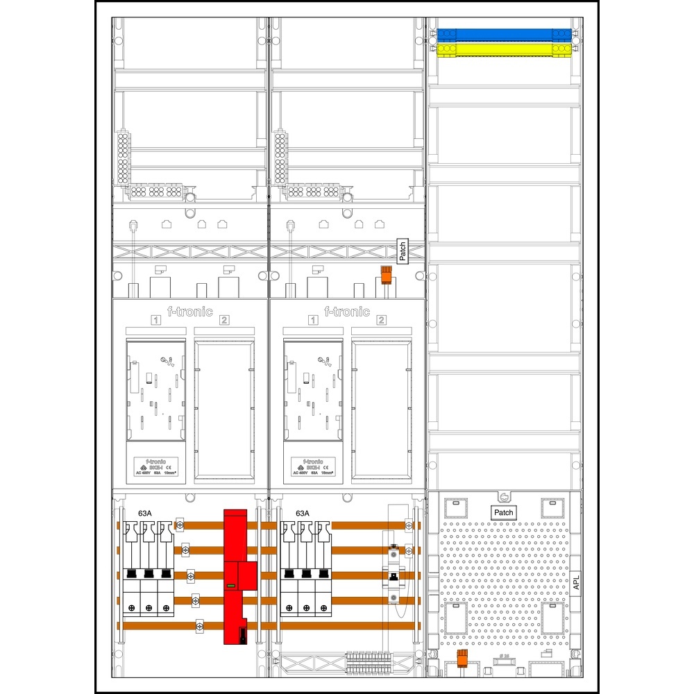 f-tronic Sammelschienenklemmen 7195622 Typ EHZ732APZ63B10ÜS