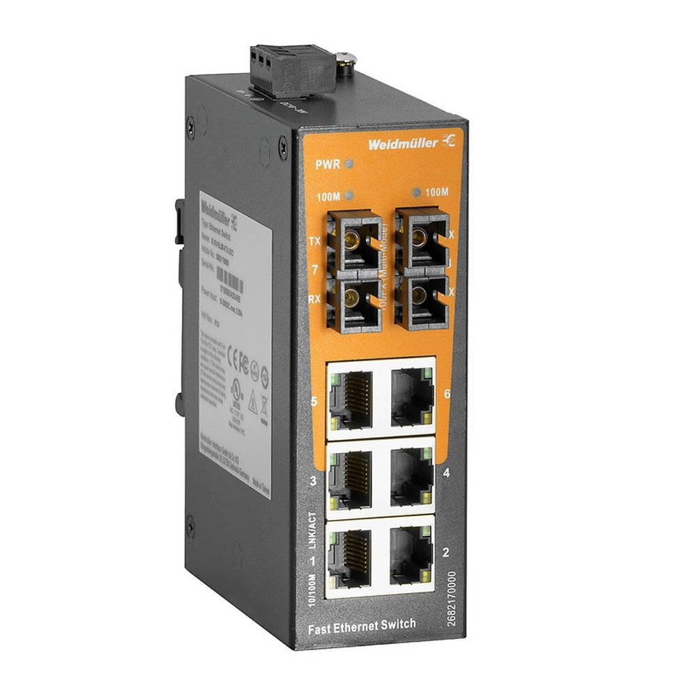 Weidmüller Netzwerk Switch 2682170000 Typ IE-SW-EL08-6TX-2SC Weidmüller Netzwerk Switch 2682170000 Typ IE-SW-EL08-6TX-2SC