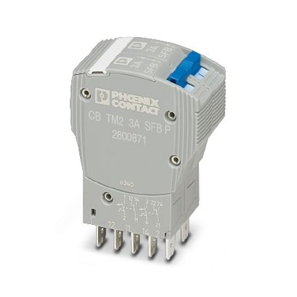 Phoenix Contact Thermomagnetischer Geräteschutzschalter 2800871 Typ CB TM2 3A SFB P Phoenix Contact Thermomagnetischer Geräteschutzschalter 2800871 Typ CB TM2 3A SFB P