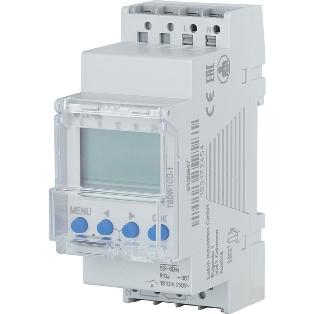 Eaton Digitale Zeitschaltuhr 196848 Typ TSDW1CO-1