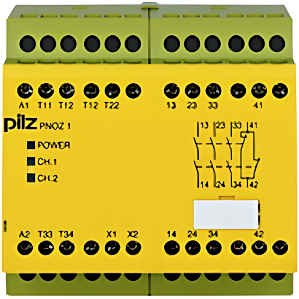 Pilz Sicherheitsschaltgerät 775695 Typ PNOZ 1 24VDC 3n/o 1n/c