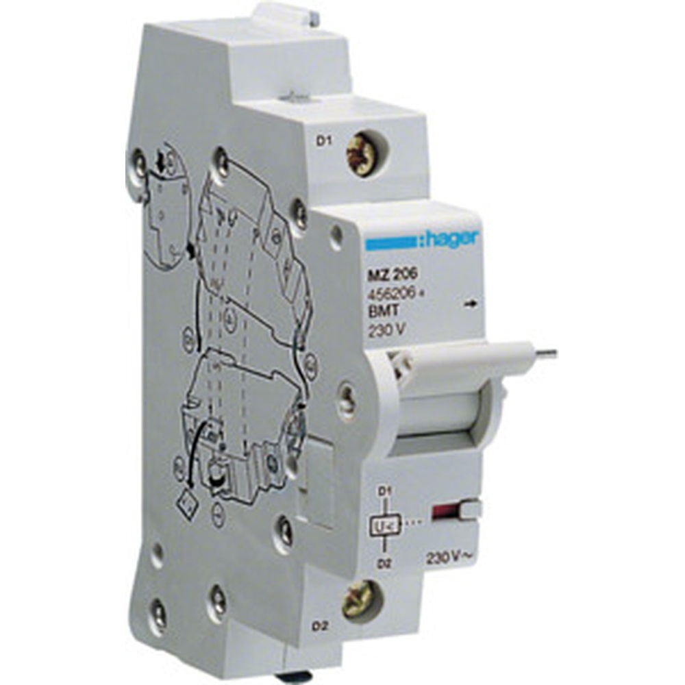 Hager Unterspannungsauslöser MZ206 Hager Unterspannungsauslöser MZ206