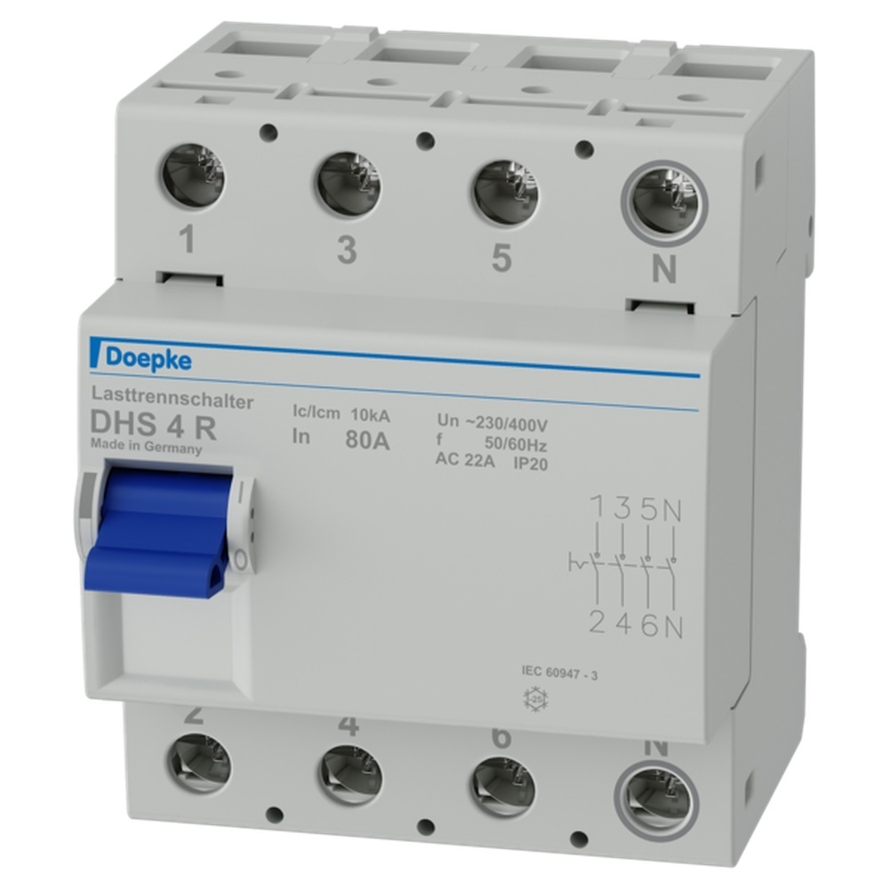 Doepke Lasttrennschalter 09900015 Typ DHS 4-080 R Doepke Lasttrennschalter 09900015 Typ DHS 4-080 R