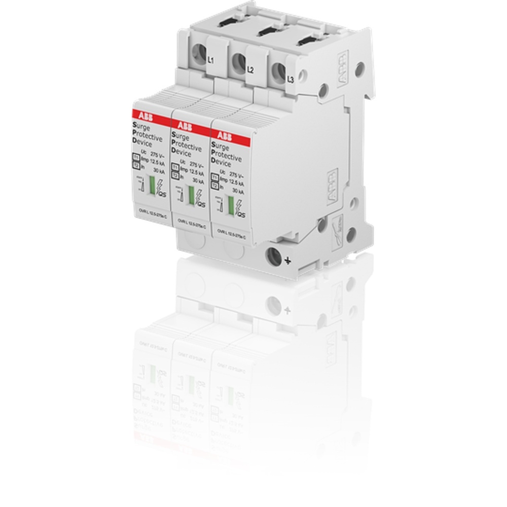 ABB Kombi Ableiter für Energietechnik 2CTB815710R1800 Typ OVR T1-T2 3L 12.5-