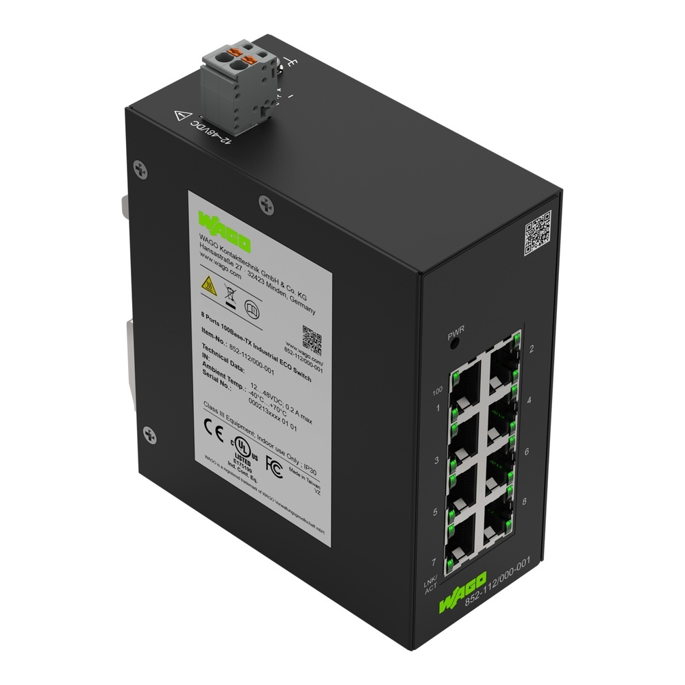 Wago Industrial ECO Switch 852-112/000-001 Wago Industrial ECO Switch 852-112/000-001