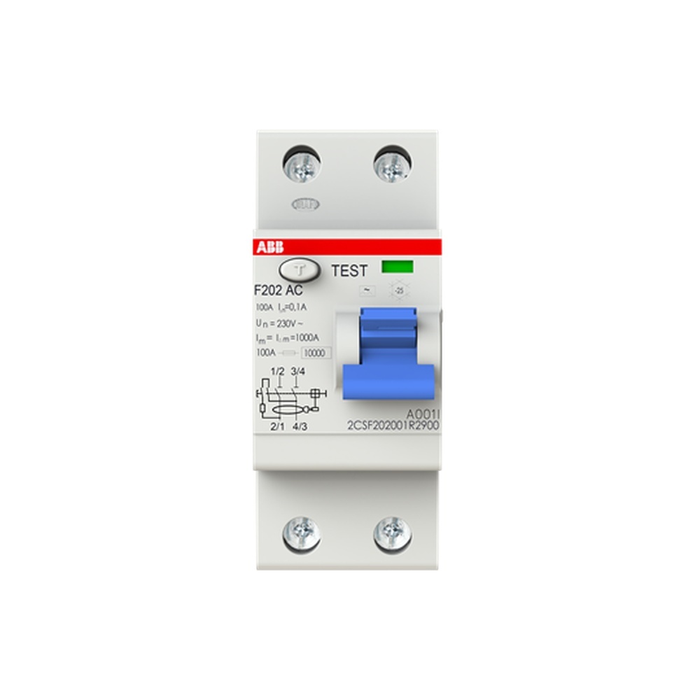 ABB Fehlerstrom Schutzschalter 2CSF202101R4900 Typ F202A-100/0,5