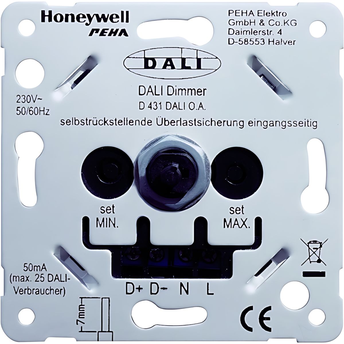 Peha Dimmer 00395561 Typ D 431 DALI O.A.