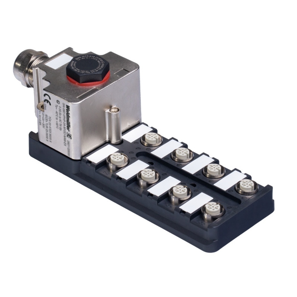 Weidmüller Passiver Sensor Aktor Verteiler 2921130000 Typ SAI-08D-VPHP-5A-M12O-OL2-EX