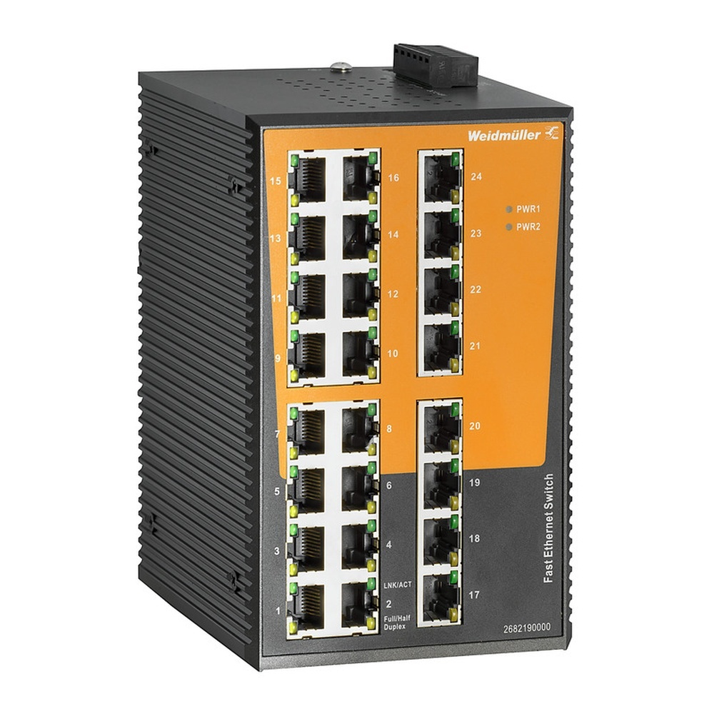 Weidmüller Netzwerk Switch 2682190000 Typ IE-SW-EL24-24TX