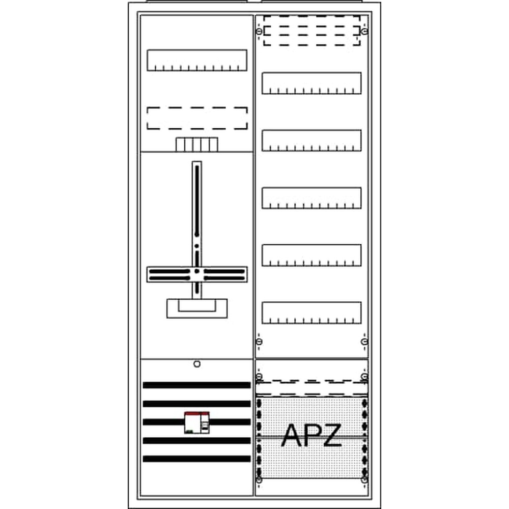 Striebel & John Zählerkomplettschrank 2CPX054283R9999 Typ DA27CBL
