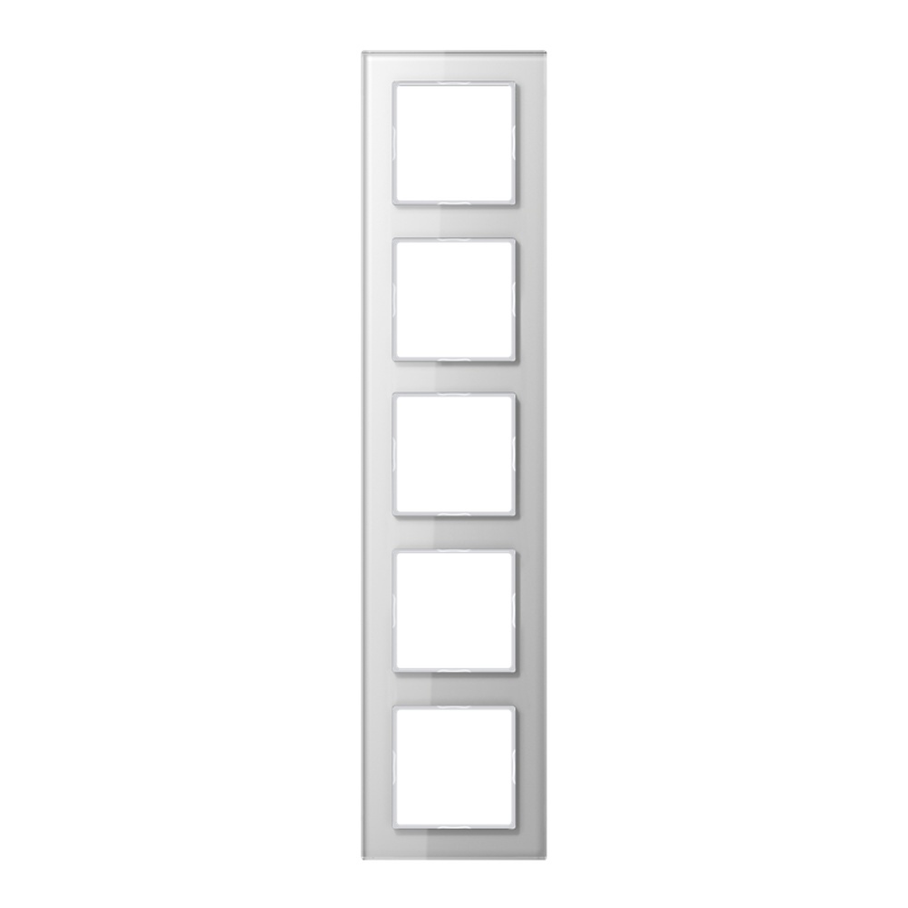 Jung Glasrahmen 5fach AC 585 GL WW