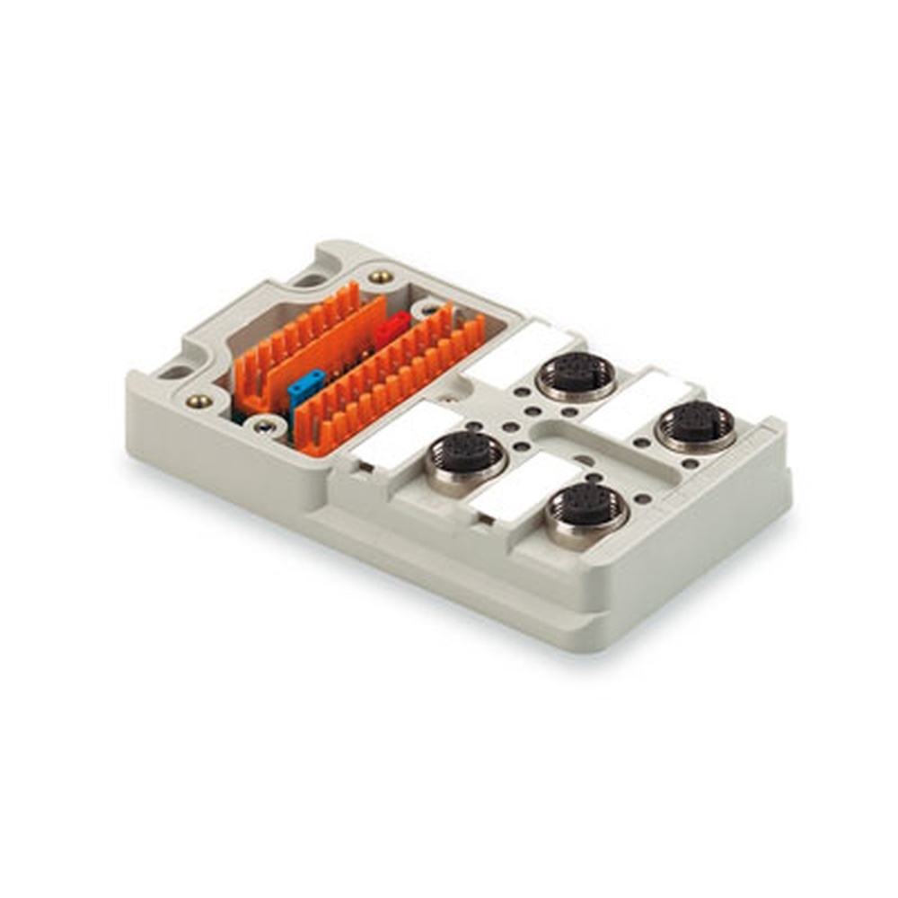 Weidmüller Passiver Sensor Aktor Verteiler 1807641000 Typ SAI-4-M 8P M12 UT