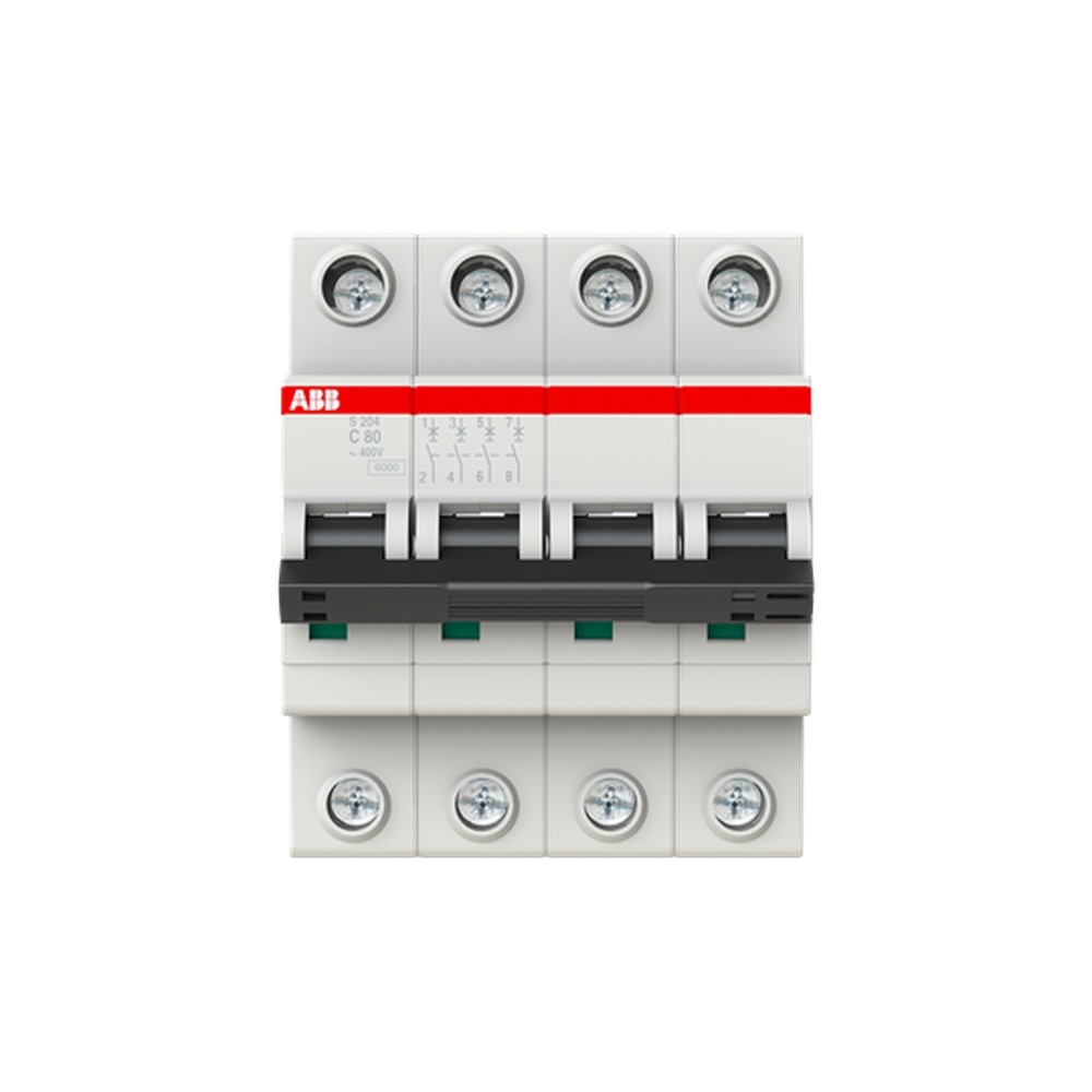 ABB Leitungsschutzschalter 2CDS254001R0804 Typ S204-C80