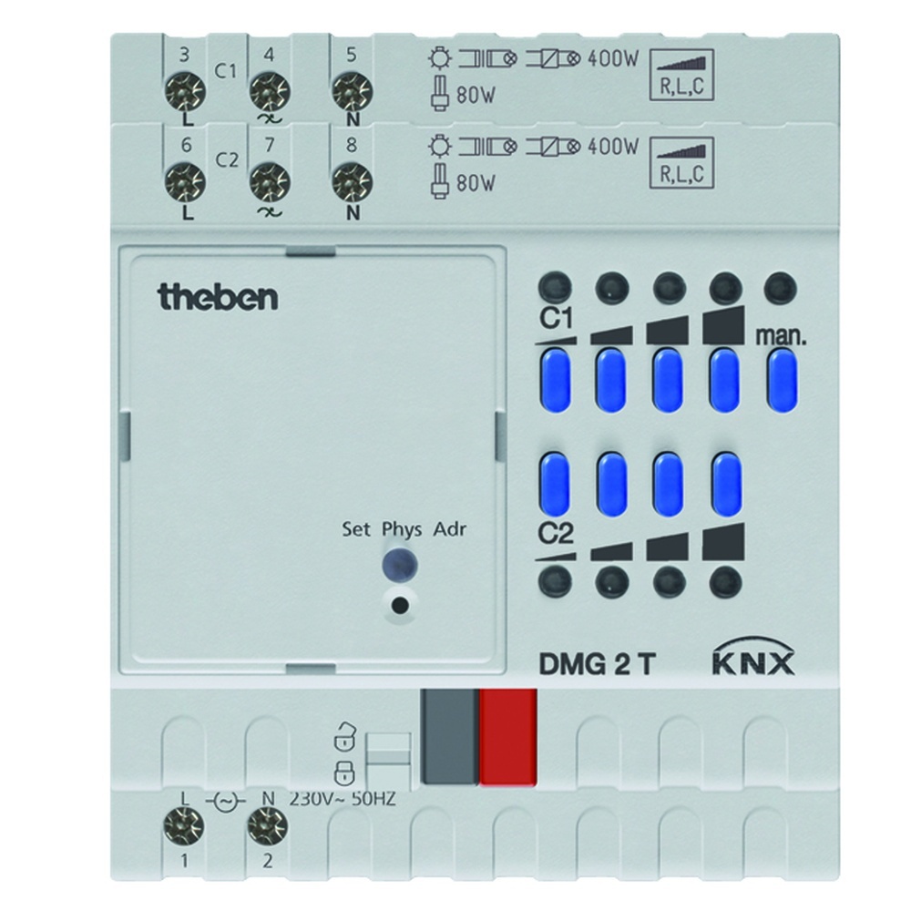 Theben KNX Universal Dimmaktor 4930270 Typ DMG 2 T KNX
