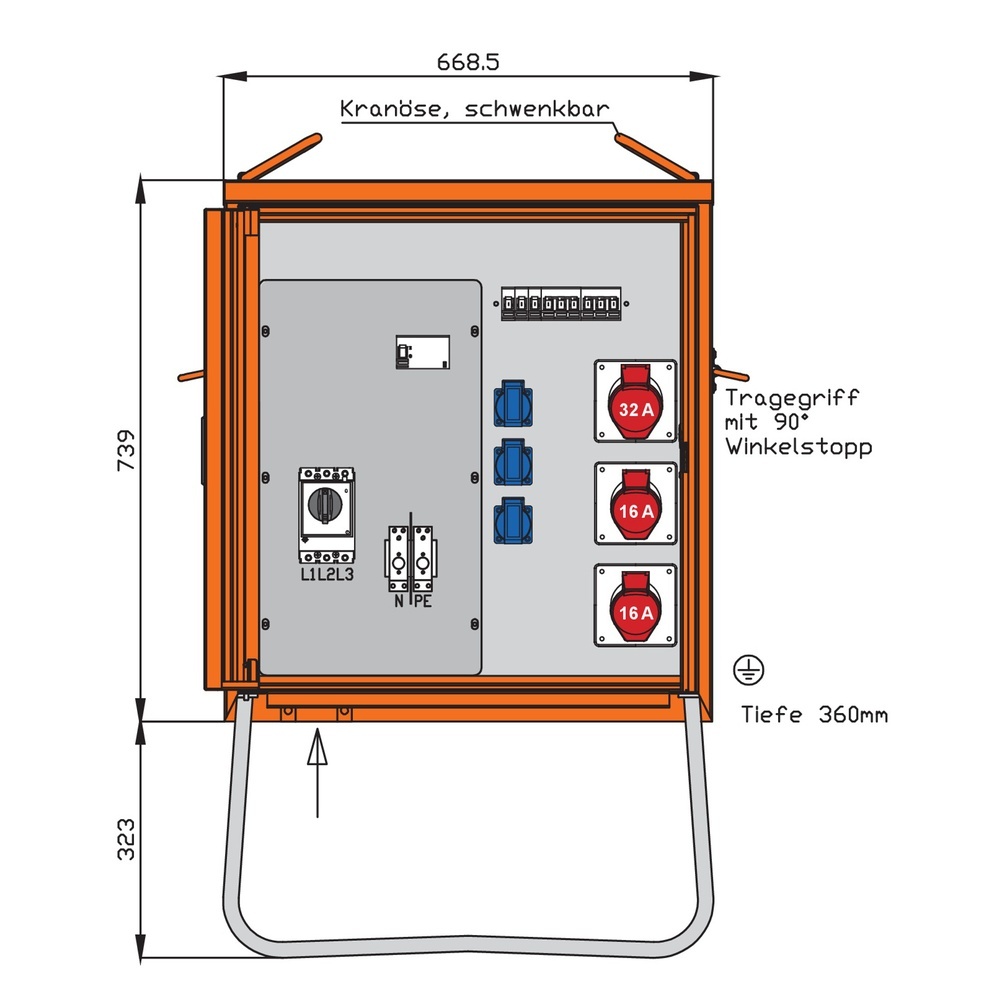 Walther-Werke Verteilerschrank 22kVA WV0270R1