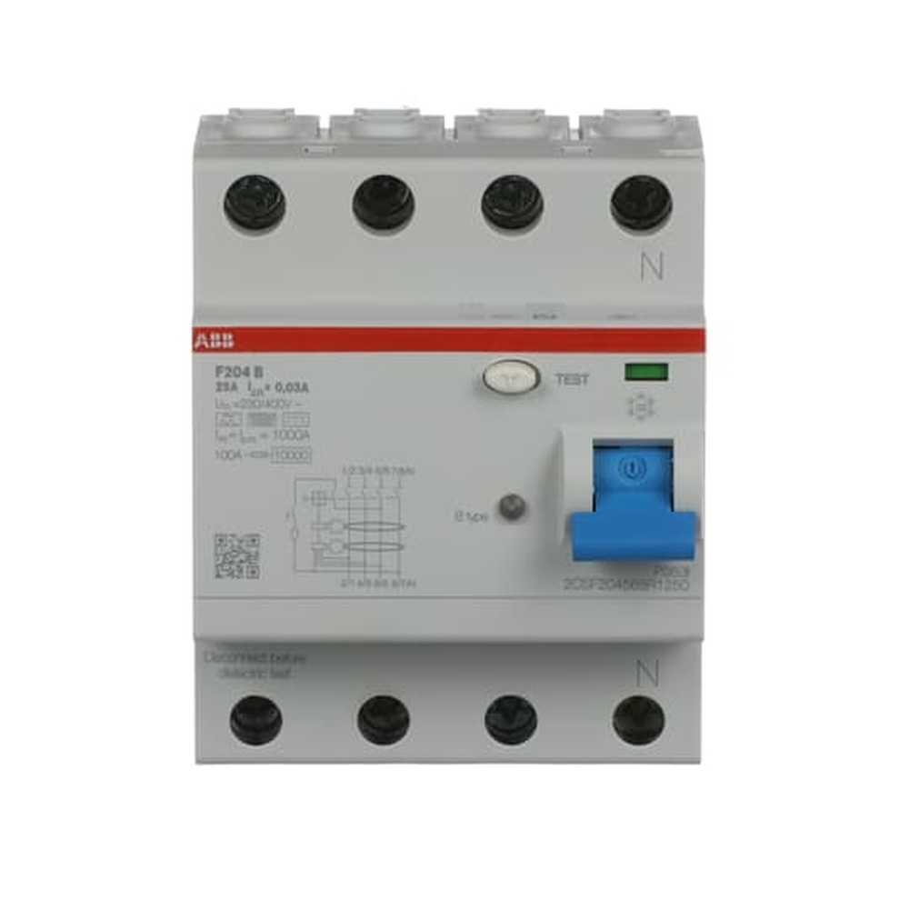ABB Fehlerstrom Schutzschalter 2CSF204568R1250 Typ F204B-25/0,03