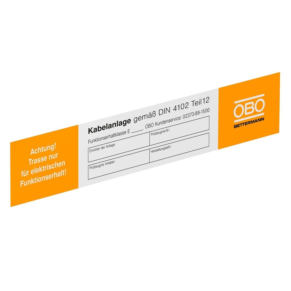 OBO Bettermann Kennzeichnungsschild 7205423 Typ KS-E DE