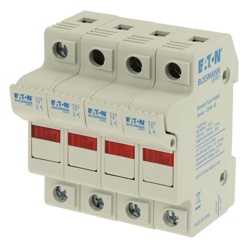 Eaton Sicherungshalter CHM4DUI-M Typ MFH 10X38 4 POLE FUSE LINK INDICATOR