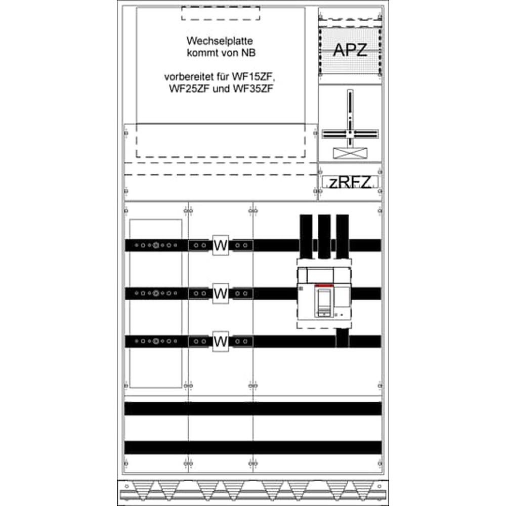 Striebel & John Mess Wandlerschrank 2CPX056088R9999 Typ WX42K4S