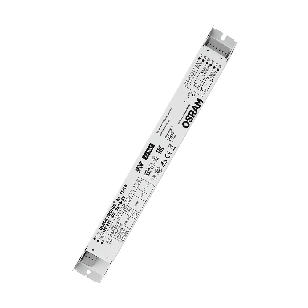 Ledvance Osram Vorschaltgerät 873903 Typ QT-FIT-5/8-2X18-39/220-240-UNV1